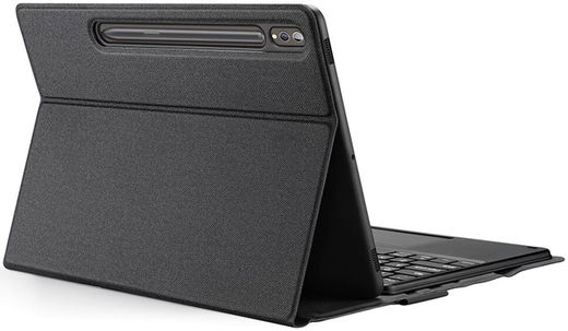 Dux Ducis Samsung Tab S10+/ S9+ / S9 FE+ Hoes Bluetooth Toetsenbord Zwart afbeelding 10