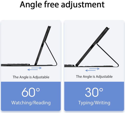 Dux Ducis Samsung Tab S10+/ S9+ / S9 FE+ Hoes Bluetooth Toetsenbord Zwart afbeelding 8