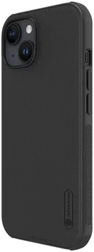 Nillkin Super Frosted Shield Apple iPhone 15 Hoesje Back Cover Zwart