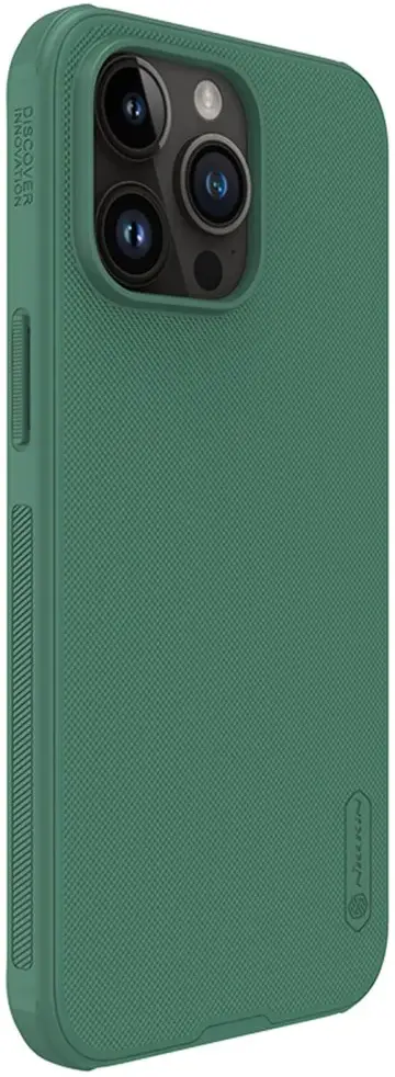 Nillkin Super Frosted Shield Apple iPhone 15 Pro Hoesje Groen afbeelding 2