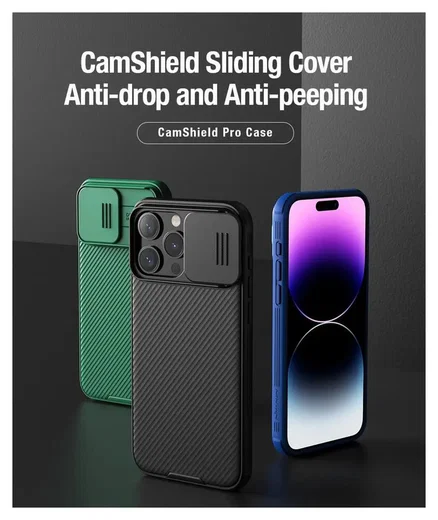 Nillkin CamShield Apple iPhone 15 Hoesje met Camera Slider Groen afbeelding 6