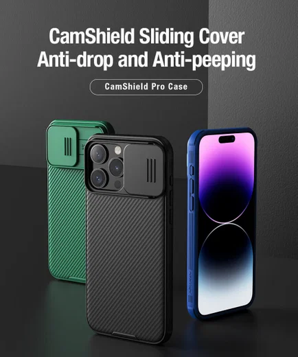 Nillkin CamShield Apple iPhone 15 Pro Max Hoesje Camera Slider Zwart afbeelding 6