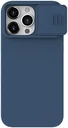 Nillkin CamShield Siliconen iPhone 15 Pro Hoesje Camera Slider Blauw