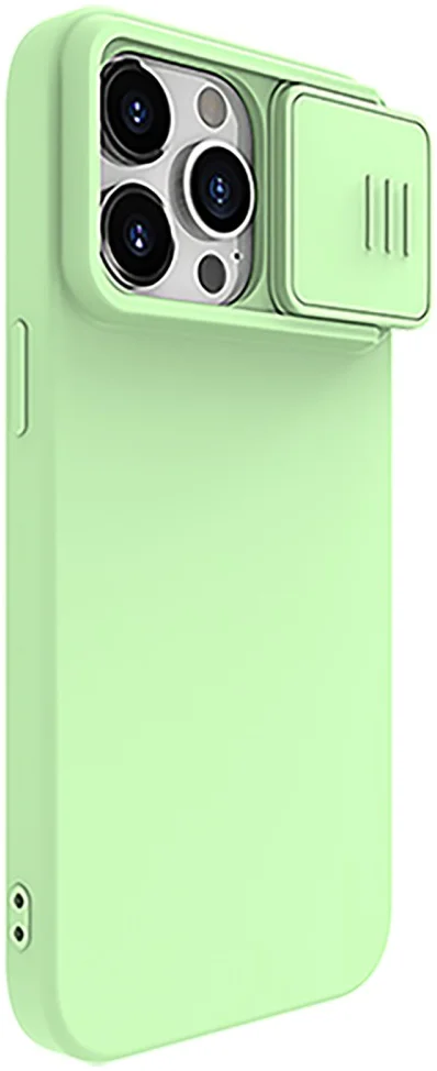 Nillkin CamShield Siliconen iPhone 15 Pro Hoesje Camera Slider Mint afbeelding 2