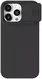 Nillkin CamShield Siliconen iPhone 15 Pro Max Hoesje met Slider Zwart