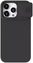 Nillkin CamShield Siliconen iPhone 15 Pro Max Hoesje met Slider Zwart