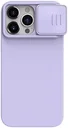Nillkin CamShield Siliconen iPhone 15 Pro Max Hoesje met Slider Purple