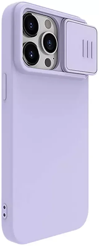 Nillkin CamShield Siliconen iPhone 15 Pro Max Hoesje met Slider Purple afbeelding 2