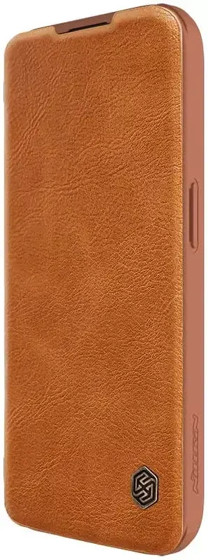 Nillkin Qin Pro iPhone 15 Pro Hoesje Book Case met Camera Slider Bruin afbeelding 10