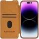 Nillkin Qin Pro iPhone 15 Pro Hoesje Book Case met Camera Slider Bruin afbeelding 1