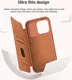 Nillkin Qin Pro iPhone 15 Pro Hoesje Book Case met Camera Slider Bruin afbeelding 5