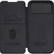 Nillkin Qin Pro iPhone 15 Plus Hoesje Book Case Camera Slider Zwart afbeelding 8