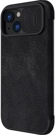 Nillkin Qin Pro iPhone 15 Plus Hoesje Book Case Camera Slider Zwart afbeelding 9