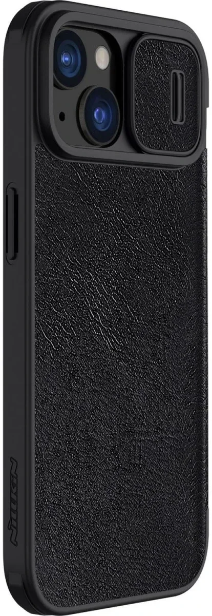 Nillkin Qin Pro iPhone 15 Plus Hoesje Book Case Camera Slider Zwart afbeelding 10