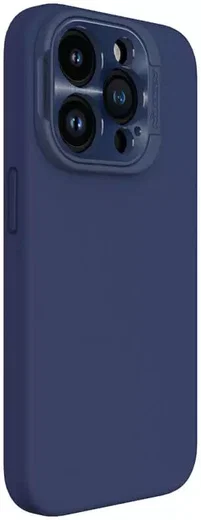 Nillkin Lens Wing Apple iPhone 15 Pro Hoesje Siliconen MagSafe Blauw afbeelding 2