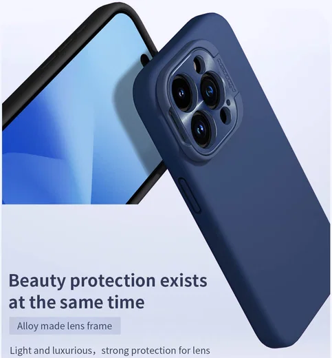 Nillkin Lens Wing Apple iPhone 15 Pro Hoesje Siliconen MagSafe Groen afbeelding 8