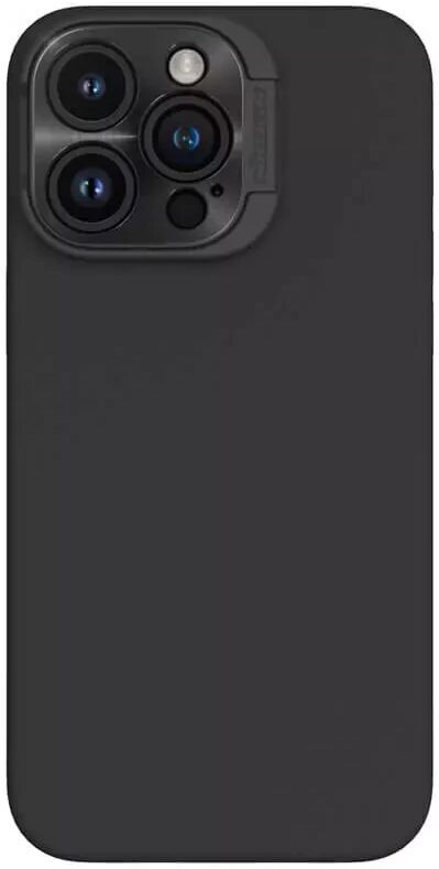 Nillkin Lens Wing iPhone 15 Pro Max Hoesje Siliconen met MagSafe Zwart afbeelding 1