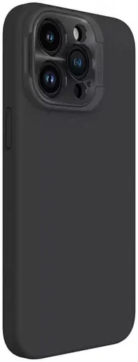 Nillkin Lens Wing iPhone 15 Pro Max Hoesje Siliconen met MagSafe Zwart afbeelding 2