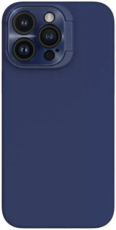 Nillkin Lens Wing iPhone 15 Pro Max Hoesje Siliconen met MagSafe Blauw afbeelding 1
