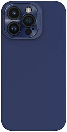 Nillkin Lens Wing iPhone 15 Pro Max Hoesje Siliconen met MagSafe Blauw afbeelding 1