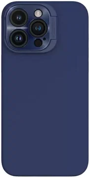 Nillkin Lens Wing iPhone 15 Pro Max Hoesje Siliconen met MagSafe Blauw