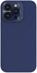 Nillkin Lens Wing iPhone 15 Pro Max Hoesje Siliconen met MagSafe Blauw afbeelding