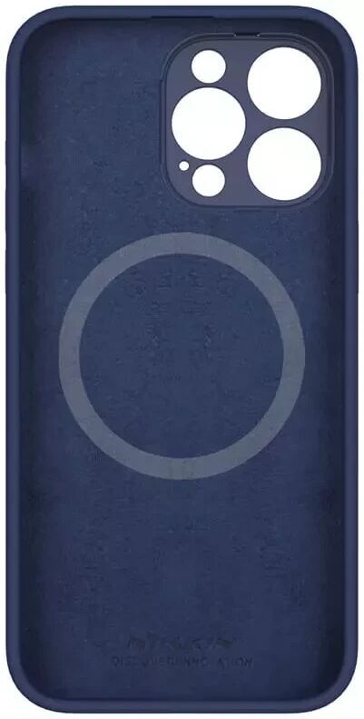 Nillkin Lens Wing iPhone 15 Pro Max Hoesje Siliconen met MagSafe Blauw afbeelding 12
