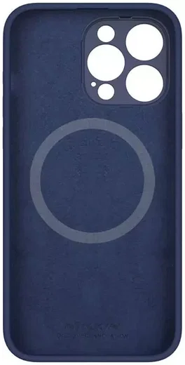 Nillkin Lens Wing iPhone 15 Pro Max Hoesje Siliconen met MagSafe Blauw afbeelding 12