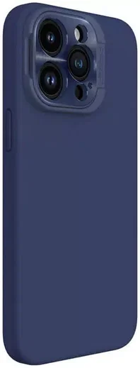 Nillkin Lens Wing iPhone 15 Pro Max Hoesje Siliconen met MagSafe Blauw afbeelding 2