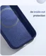 Nillkin Lens Wing iPhone 15 Pro Max Hoesje Siliconen met MagSafe Blauw afbeelding 9