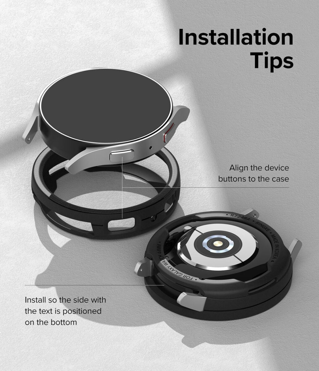 Ringke Air Sports Samsung Galaxy Watch 6 40MM Hoesje TPU Zwart afbeelding 9