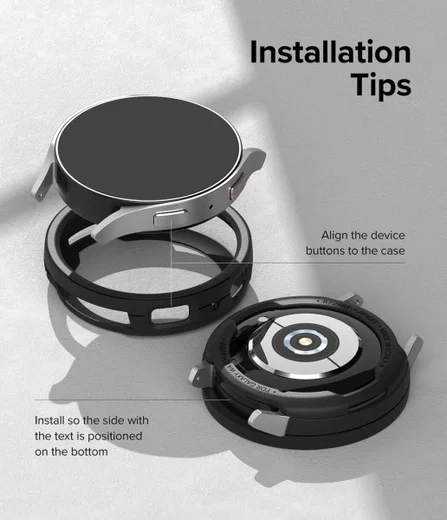 Ringke Air Sports Samsung Galaxy Watch 6 40MM Hoesje TPU Zwart afbeelding 9