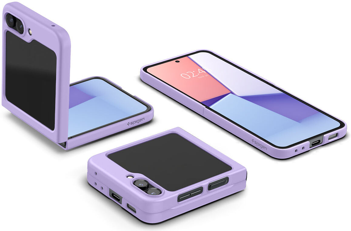 Spigen Air Skin Samsung Galaxy Z Flip 5 Hoesje Back Cover Paars afbeelding 9