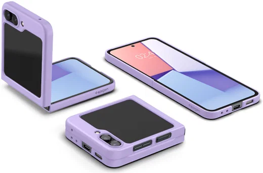 Spigen Air Skin Samsung Galaxy Z Flip 5 Hoesje Back Cover Paars afbeelding 9
