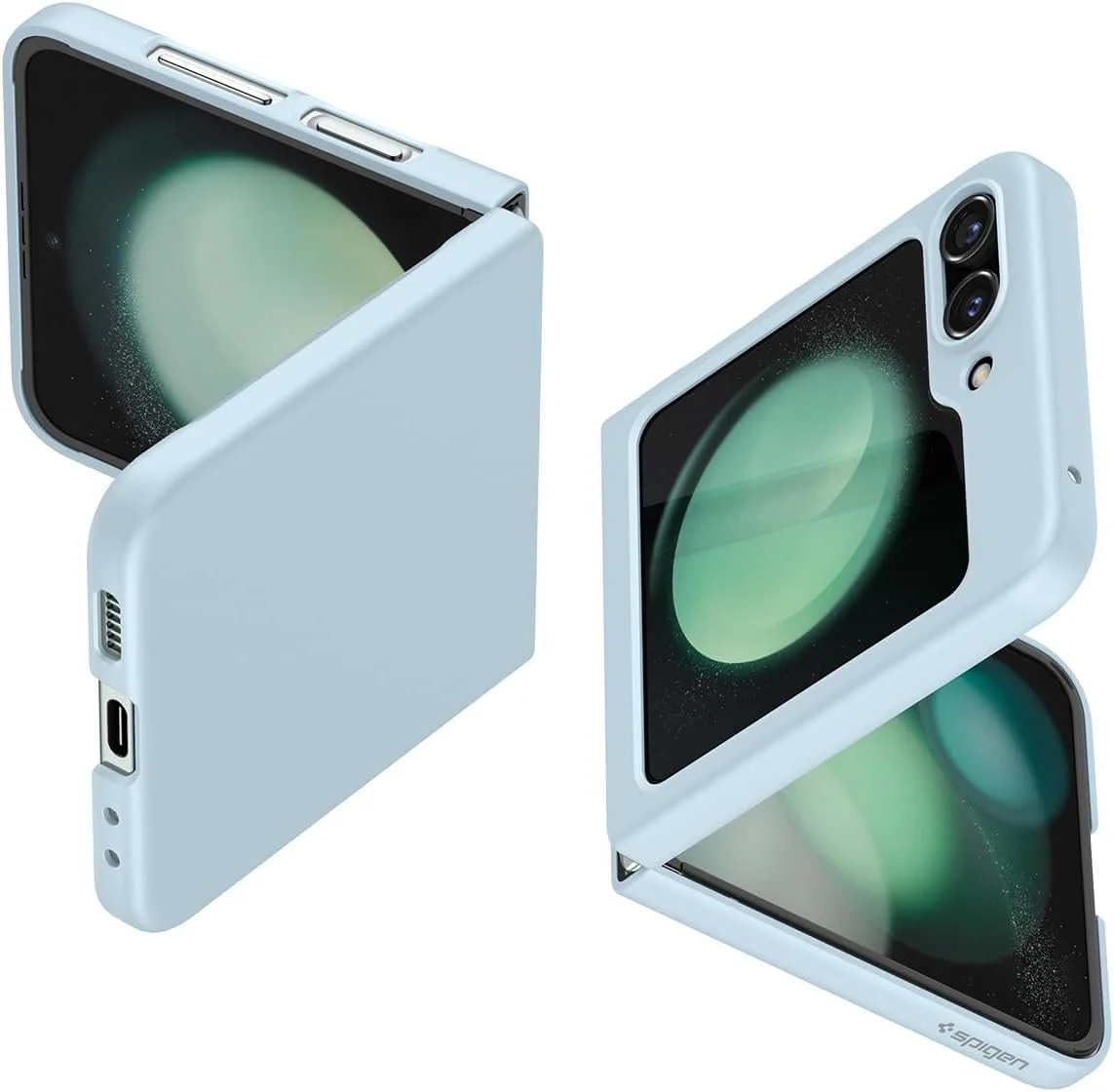 Spigen Air Skin Samsung Galaxy Z Flip 5 Hoesje Back Cover Blauw afbeelding 2