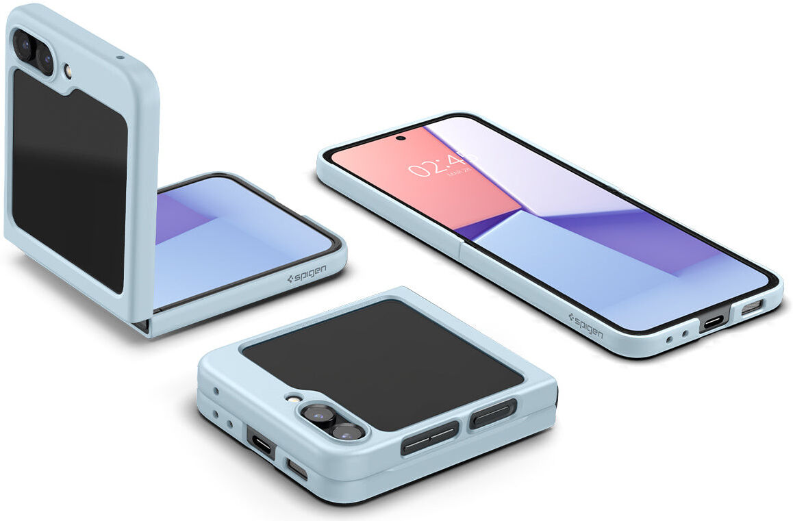Spigen Air Skin Samsung Galaxy Z Flip 5 Hoesje Back Cover Blauw afbeelding 9