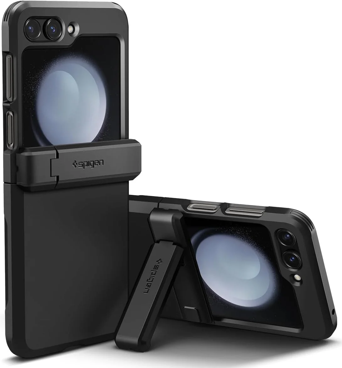 Spigen Tough Armor Samsung Galaxy Z Flip 5 Hoesje Back Cover Zwart afbeelding 1