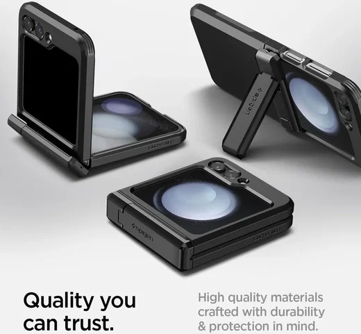 Spigen Tough Armor Samsung Galaxy Z Flip 5 Hoesje Back Cover Zwart afbeelding 4