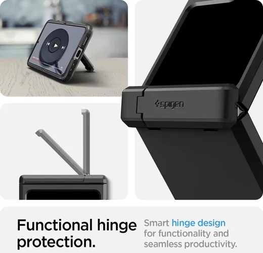 Spigen Tough Armor Samsung Galaxy Z Flip 5 Hoesje Back Cover Zwart afbeelding 7