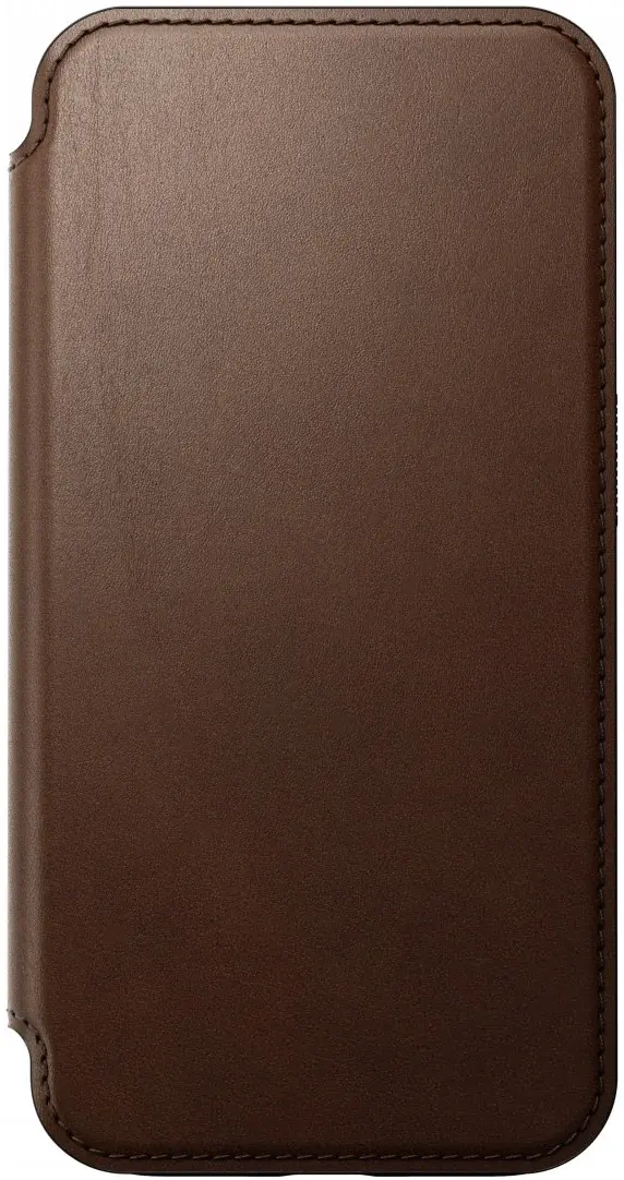 Nomad Modern Leather Folio iPhone 15 Pro Hoesje MagSafe Bruin afbeelding 6
