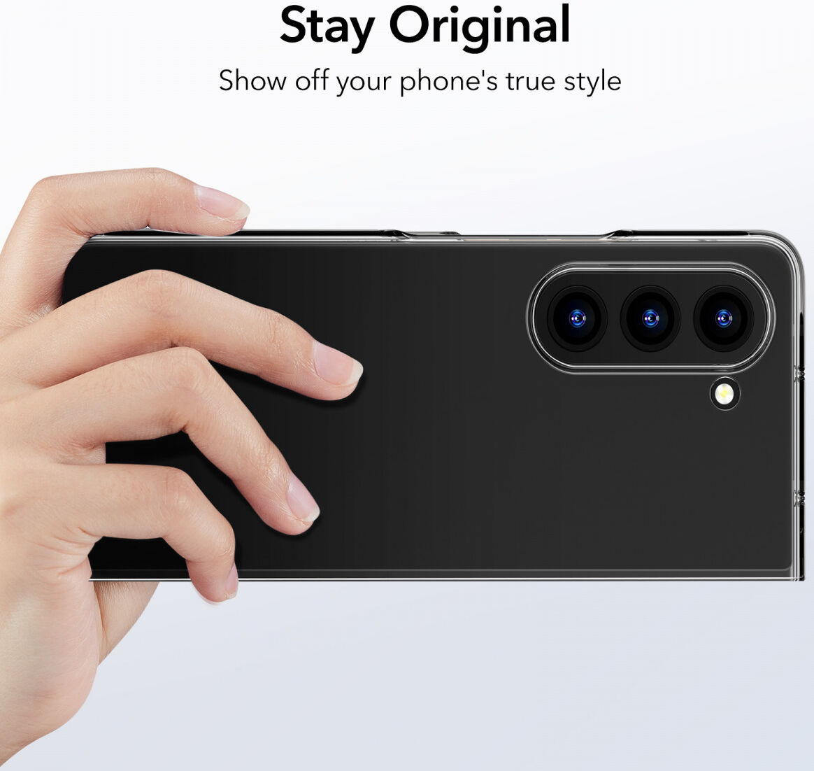 ESR Classical Clear Case Samsung Galaxy Z Fold 5 Hoesje Back Cover Transparant afbeelding 5