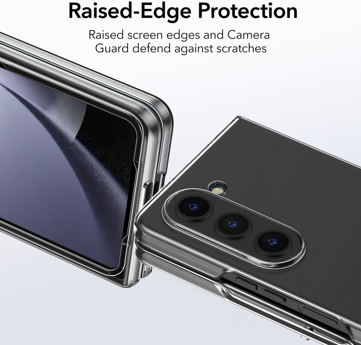 ESR Classical Clear Case Samsung Galaxy Z Fold 5 Hoesje Back Cover Transparant afbeelding 6
