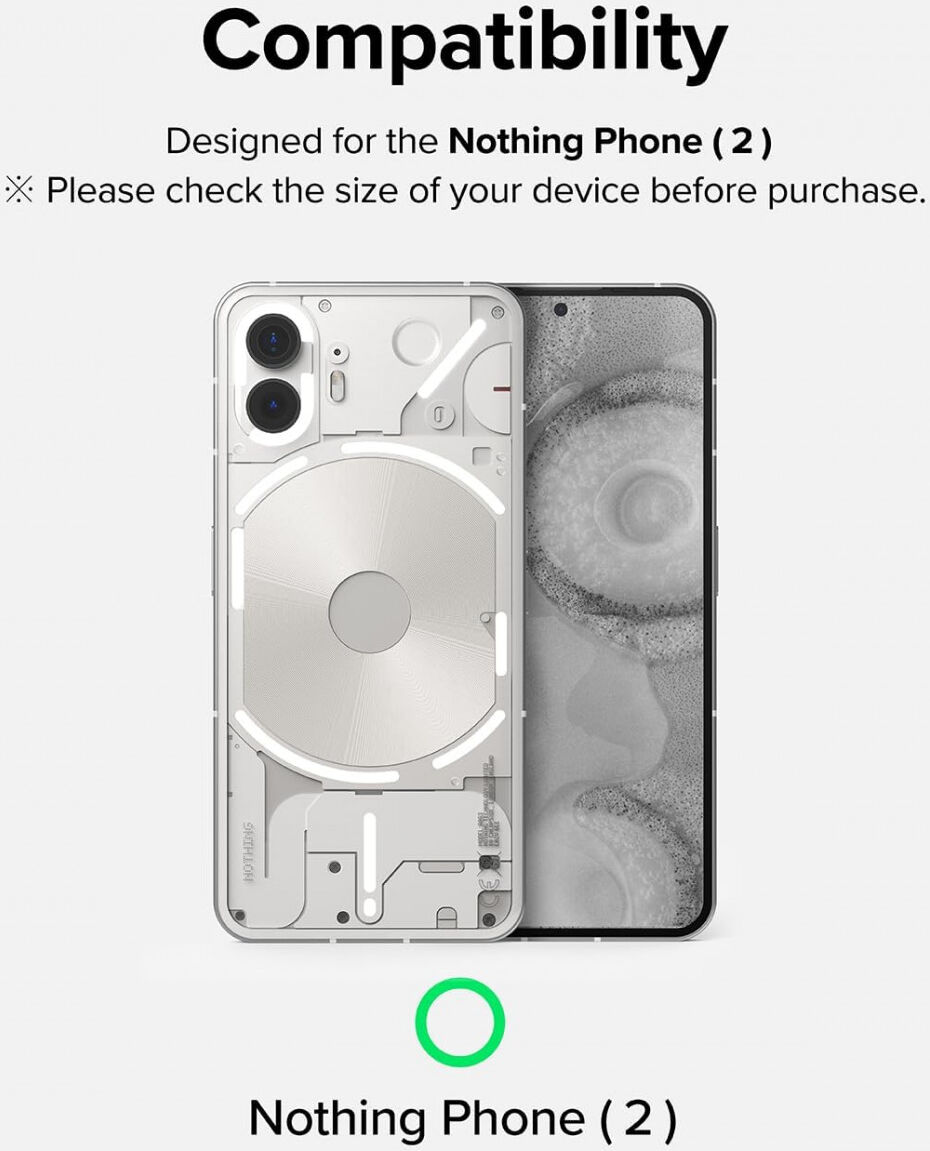 Ringke Fusion X Nothing Phone (2) Hoesje Back Cover Zwart afbeelding 10