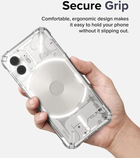 Ringke Fusion X Nothing Phone (2) Hoesje Back Cover Zwart afbeelding 5