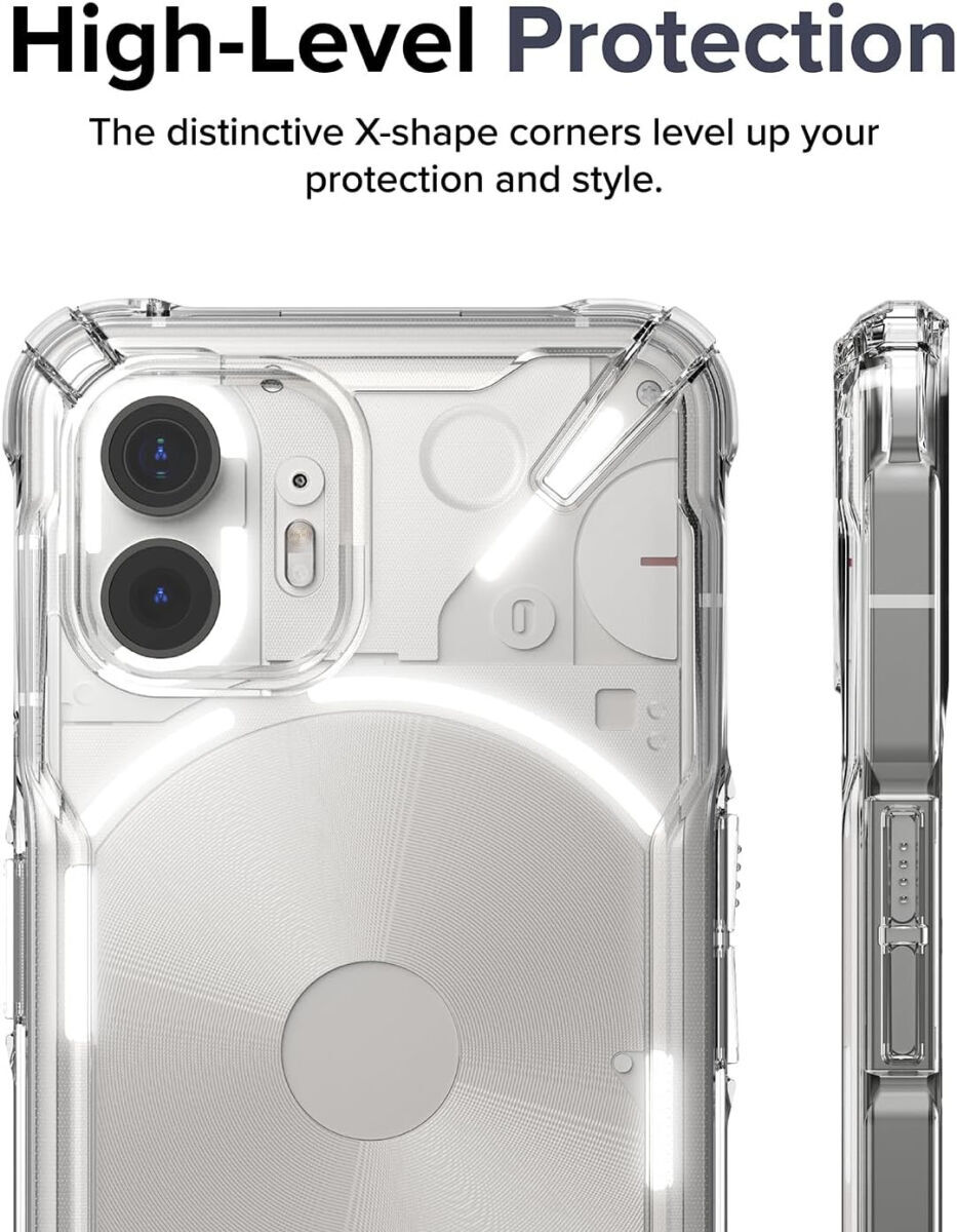 Ringke Fusion X Nothing Phone (2) Hoesje Back Cover Zwart afbeelding 6