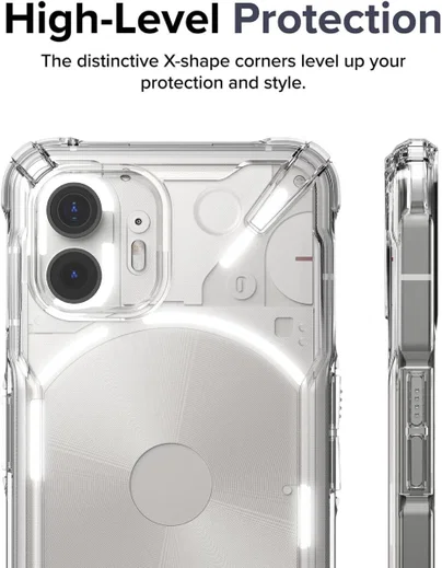 Ringke Fusion X Nothing Phone (2) Hoesje Back Cover Zwart afbeelding 6