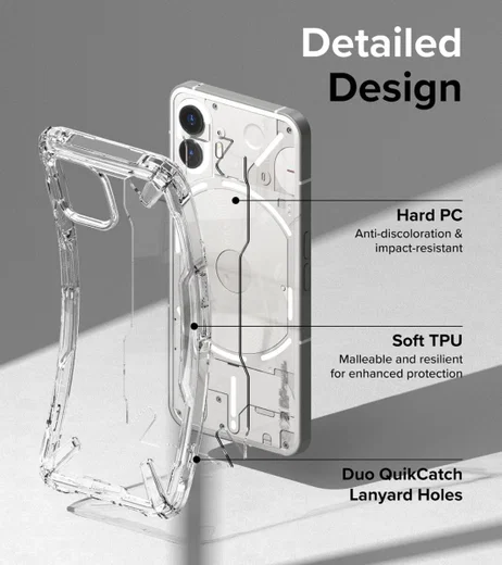 Ringke Fusion X Nothing Phone (2) Hoesje Back Cover Zwart afbeelding 7