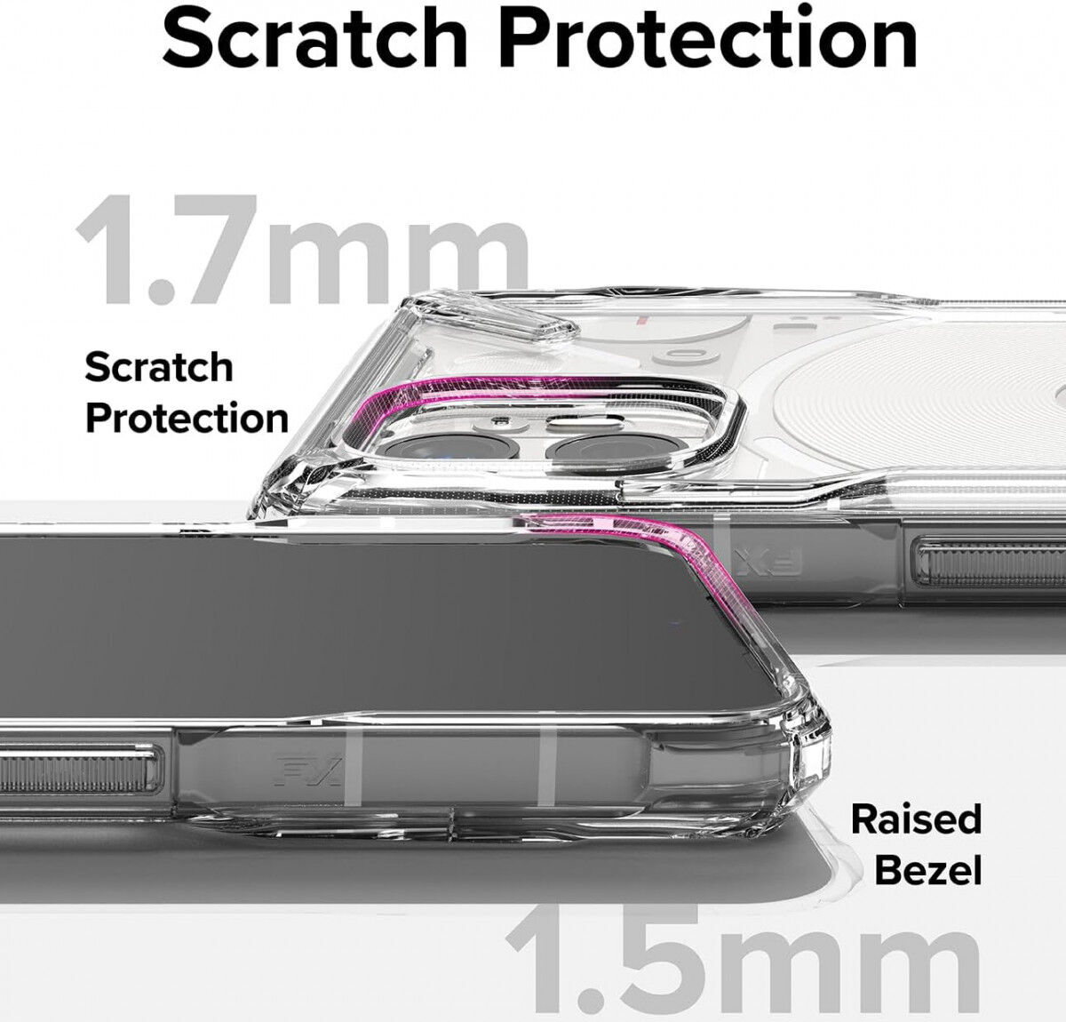 Ringke Fusion X Nothing Phone (2) Hoesje Back Cover Zwart afbeelding 8