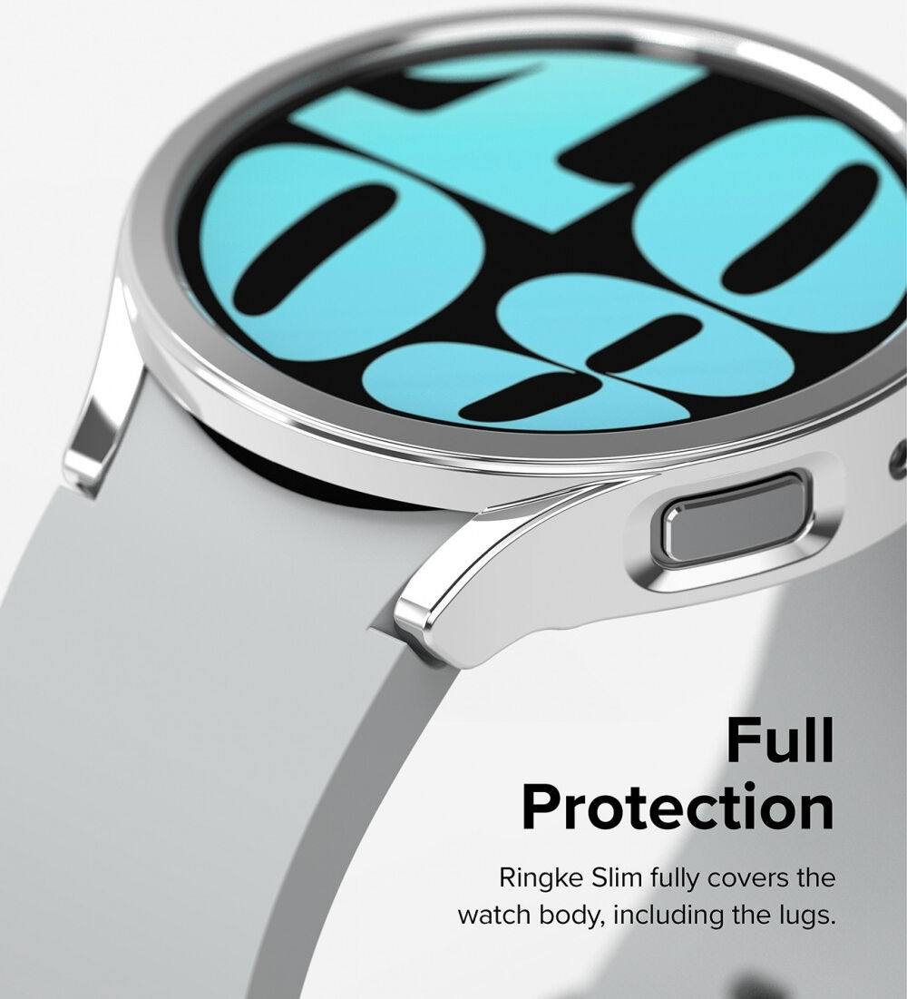 Ringke Slim - Samsung Galaxy Watch 6 44MM Hoesje - (2P) Transparant Zwart afbeelding 2