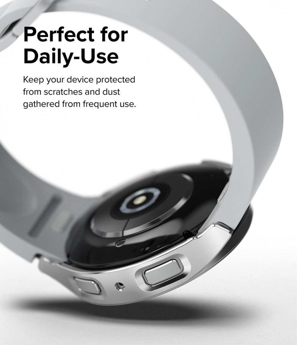 Ringke Slim - Samsung Galaxy Watch 6 44MM Hoesje - (2P) Transparant Zwart afbeelding 9